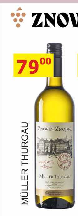 ZNOVÍN ZNOJMO 0,75l MÜLLER THURGAU 