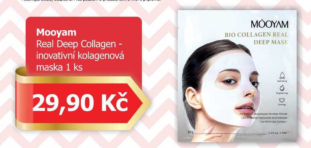 Mooyam Real Deep Collagen - inovativní kolagenová maska 1 ks 