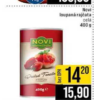 Novi loupaná rajčata celá 400 g