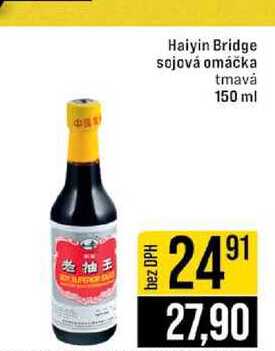 Haiyin Bridge sojová omáčka tmavȧ 150 ml  