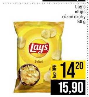 Lay's chips různé druhy 60 g