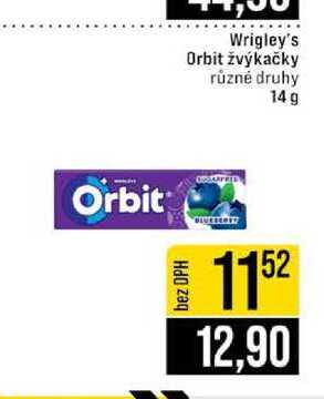 Wrigley's Orbit žvýkačky různé druhy 14g