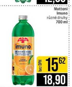 Mattoni Imuno různé druhy 700 ml 