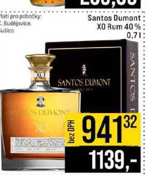 Santos Dumont XO Rum 40% 0,7l