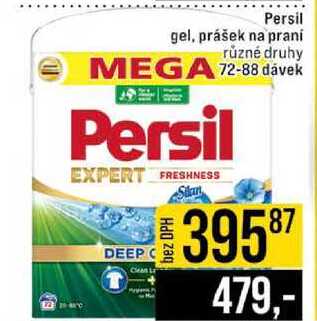 Persil gel, prášek na praní různé druhy 72-88 dávek 