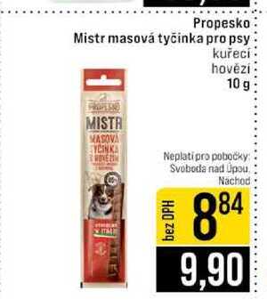 Propesko Mistr masová tyčinka pro psy kuřecí hovězí 10 g
