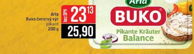 Arla Buko čerstvý sýr pikant 200 g 