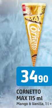 Algida Cornetto 115ml, vybrané druhy