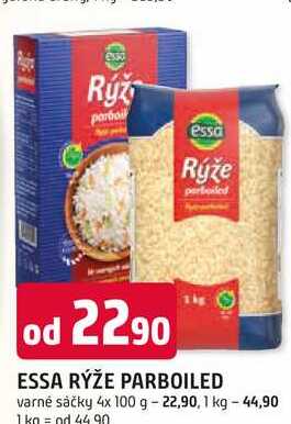 ESSA RÝŽE PARBOILED varné sáčky 4x 100 g