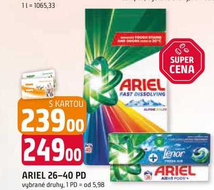 ARIEL kapsle na praní 26ks