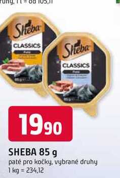 SHEBA 85 g paté pro kočky, vybrané druhy
