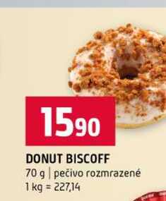 DONUT BISCOFF 70 g pečivo rozmrazené 