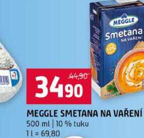 MEGGLE SMETANA NA VAŘENÍ 500 ml 10% tuku 