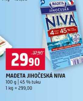 MADETA JIHOČESKÁ NIVA 100 g 45% tuku 