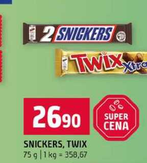 SNICKERS, TWIX 75 g