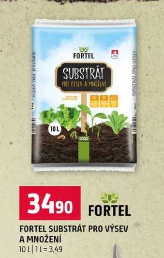 FORTEL SUBSTRÁT PRO VÝSEV A MNOŽENÍ 10l