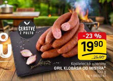 GRIL KLOBÁSA OD MISTRA* 100 g 