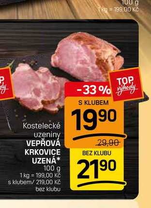 VEPŘOVÁ KRKOVICE UZENÁ* 100 g
