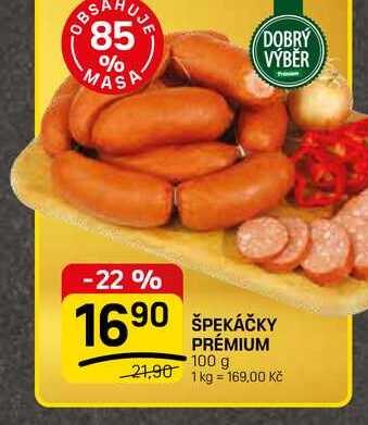 ŠPEKÁČKY PRÉMIUM 100 g