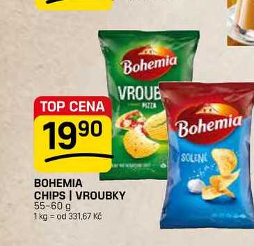 BOHEMIA CHIPS/ VROUBKY 55-60 g 