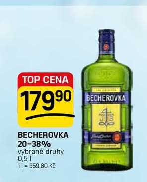 BECHEROVKA 20-38% vybrané druhy 0,5l