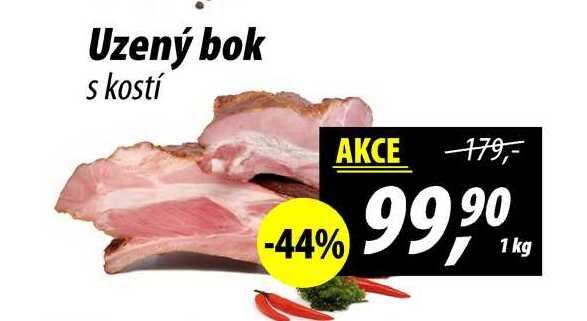 Uzený bok s kostí, 1 kg 