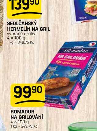 ROMADUR NA GRILOVÁNÍ 4 x 100 g 