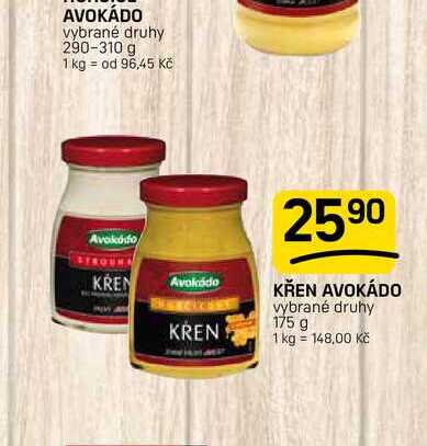KŘEN AVOKÁDO vybrané druhy 175 g  