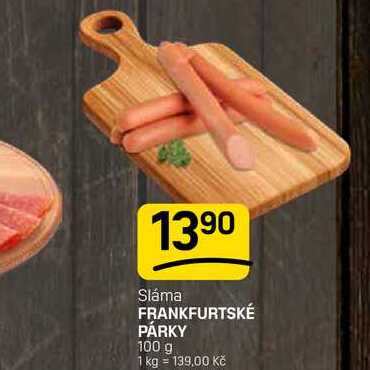 FRANKFURTSKÉ PÁRKY 100 g