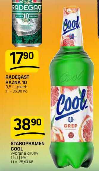 COOL vybrané druhy 1,5|| PET