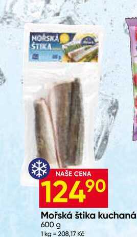 Mořská štika kuchaná 600 g 