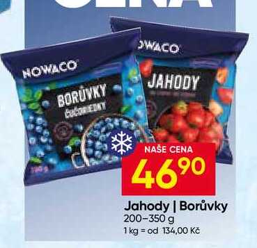 NOWACO Jahody, Borůvky 200-350 g 