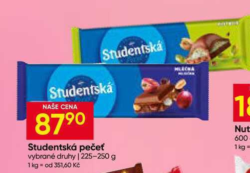 Orion Studentská pečeť čokoláda 225-250g, různé druhy