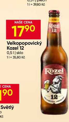 Velkopopovický Kozel 12 0,5l sklo