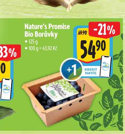 Nature's Promise Bio Borůvky  125 g
