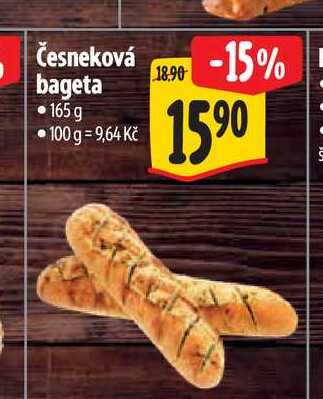 Česneková bageta 165 g  