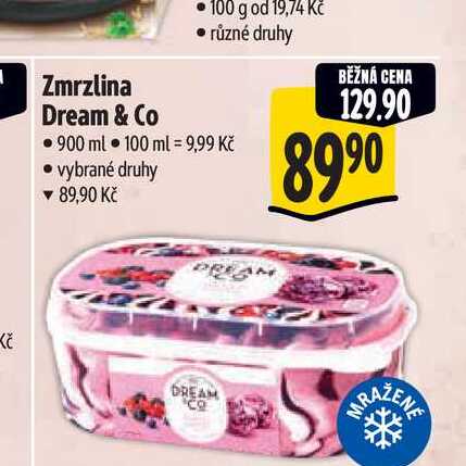 Zmrzlina Dream & Co  900 ml 