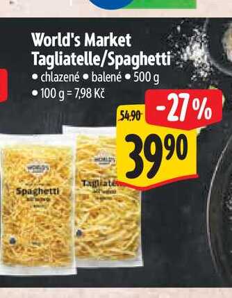 World's Market Tagliatelle/Spaghetti  500 g