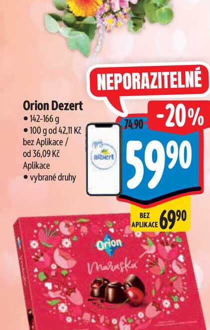Orion Dezert  142-166 g 