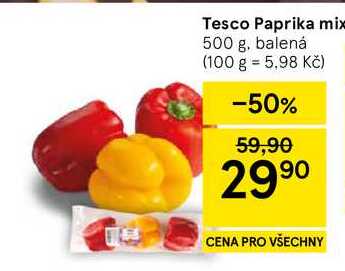 Tesco Paprika mix, 500 g, balená 