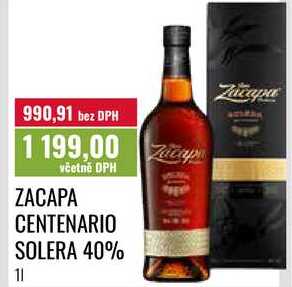 ZACAPA CENTENARIO SOLERA 40% 1l