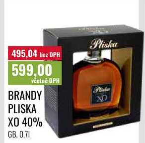 BRANDY PLISKA XO 40% 0,7l