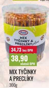MIX TYČINKY A PRECLÍKY 300g 