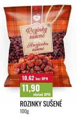 ROZINKY SUŠENÉ 100g 