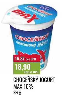 CHOCEŇSKÝ JOGURT MAX 10% 330g