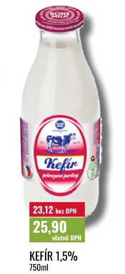 KEFÍR 1,5% 750ml 
