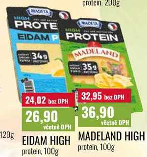 EIDAM HIGH protein/MADELAND HIGH protein, 100g 