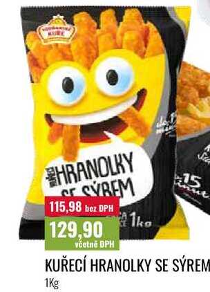 KUŘECÍ HRANOLKY SE SÝREM 1Kg 