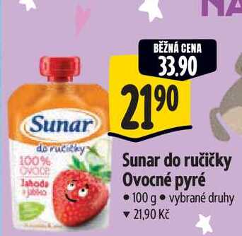   Sunar do ručičky Ovocné pyré 100 g 