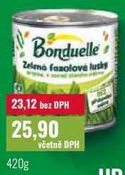 Bonduelle Zelené fazolové lusky 420g